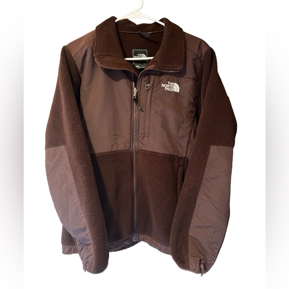 The North Face Denali Women's Zip Up Fleece Sweater Jacket Size medium Brown-GUC